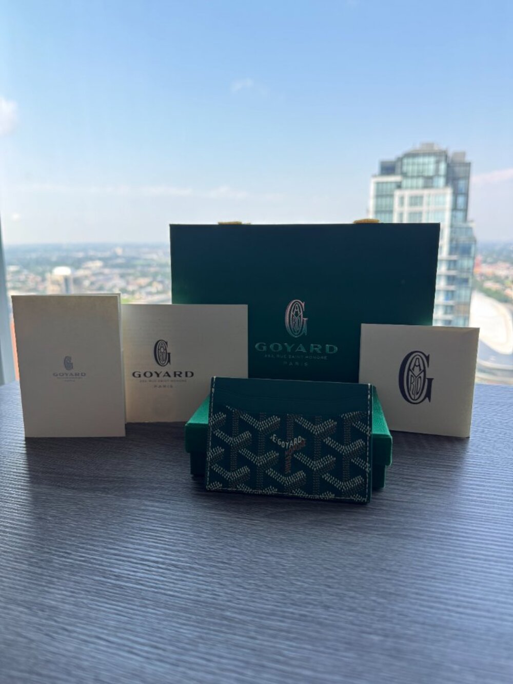 Goyard Sulpice Card Holder – Green – Brand New Full Set - Picture 4 of 4